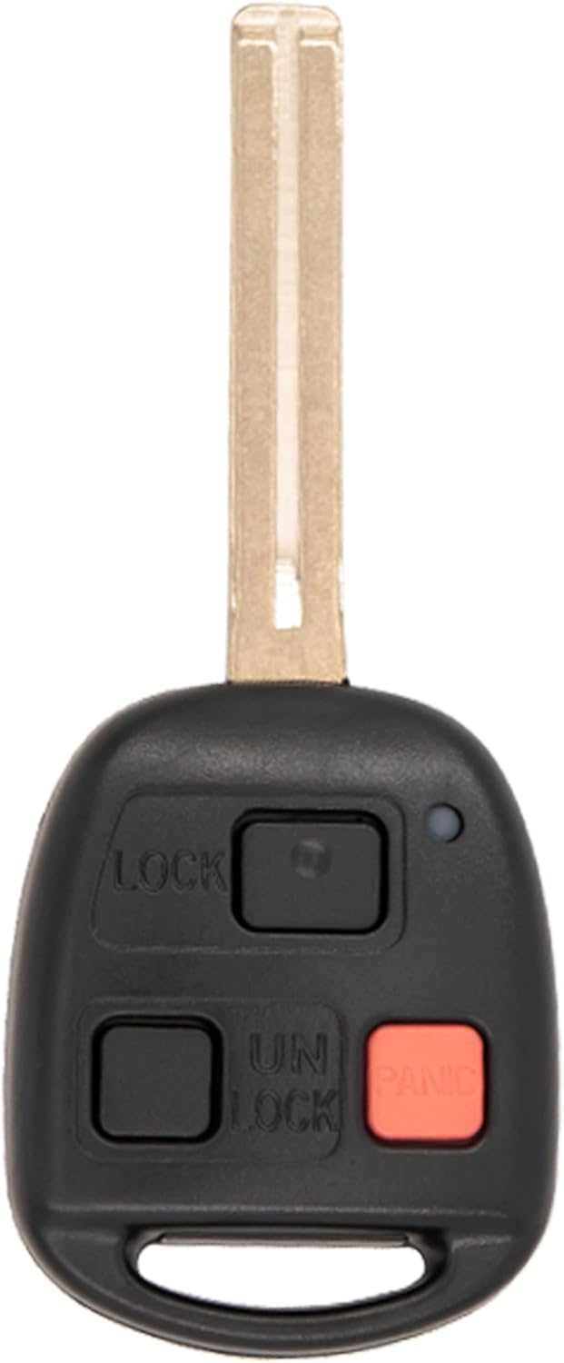 Keyless2Go Replacement for 3 Button Remote Key Long Blade TOY40 4C Chip Lexus HYQ1512V 89070-60080