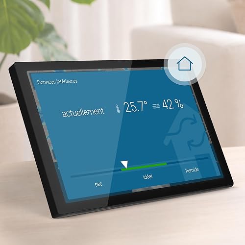 météo & radar home 4, station météo Wi-Fi avec radar météo : animation météo sur grand écran, design élégant, navigation simple, radar de pluie, alertes intempéries, prévisions 14 jours - 6