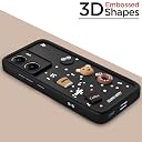 Pikkme Back Cover for Vivo V29e 5G | Cute Fun Cartoon 3D Bear Silicone Full Body Protection Bumper Cover (Black) gallery image
