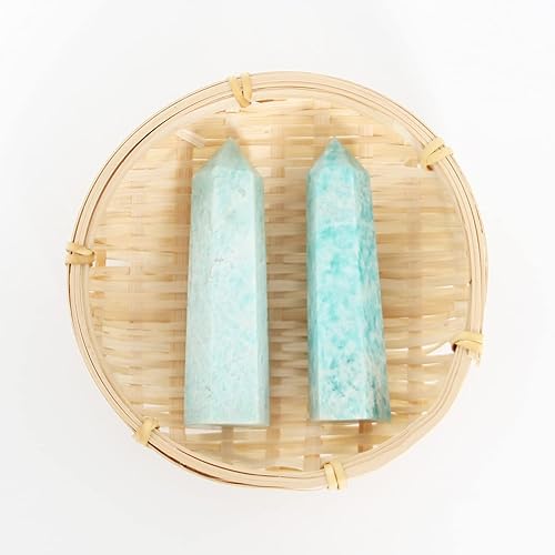 Miniatura 8 de Varita de cristal de labradorita, 1 varita de cristal de labradorita natural de 3.1 a 3.5 pulgadas, cristal curativo y piedras, torre de piedra de