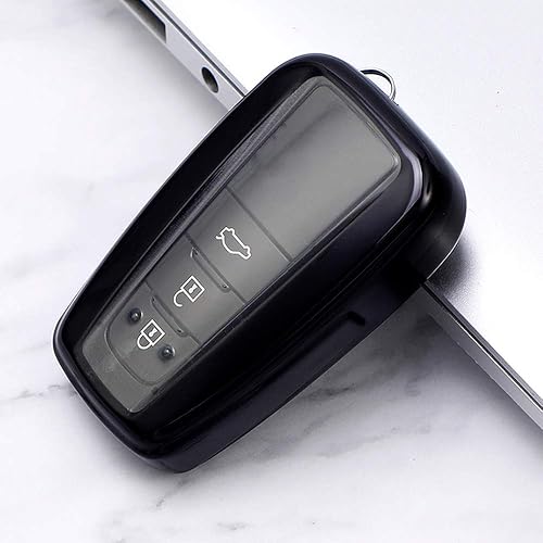 Miniatura 6 de Funda para llavero para Toyota Camry RAV4 Avalon C-HR Prius Corolla Accesorio, Negro