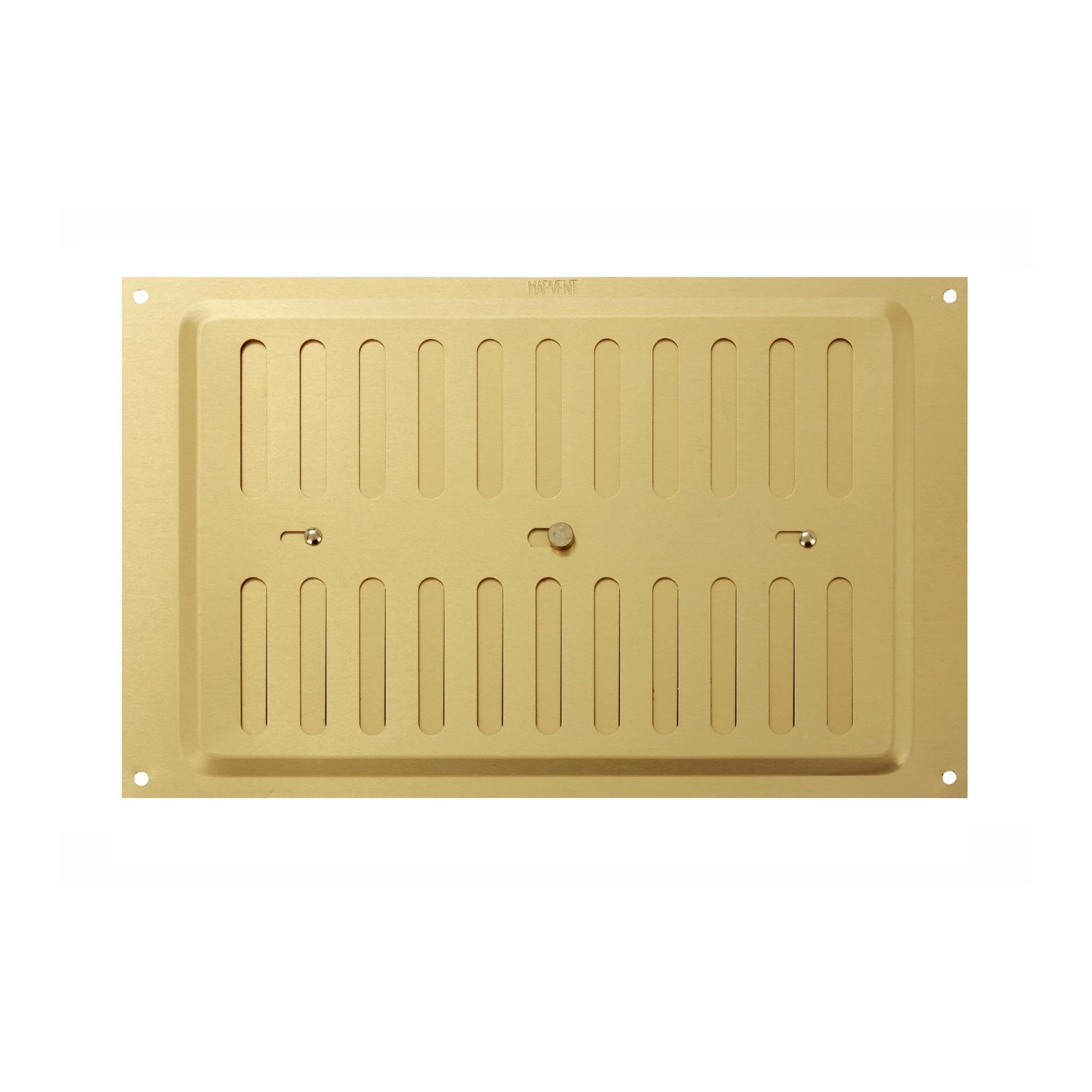 Hardware 946-33 Metal Adjustable Air Vent 9" x 6", Double Brick Hit & Miss Grille Cover (229mm x 152mm), Gold