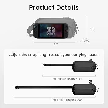 tomtoc Compact EDC Sling Bag, Minimalist Chest Shoulder for Men Women