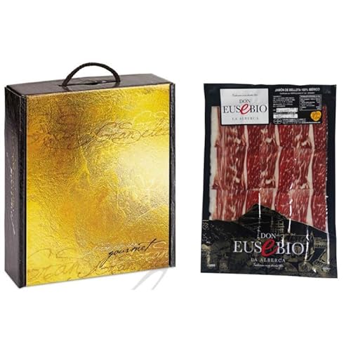 Jamón De Bellota 100 Ibérico Pata Negra - Salamanca - Pack 10 Sobres Loncheados De 100 Gramos - Caja Gourmet Regalo - Jamón De Calidad - 1 Kg Jamón De Bellota 100 Ibérico Pata Negra - Salamanca - Pack 10 Sobres Loncheados De 100 Gramos - Caja Gourmet Regalo - Jamón De Calidad - 1 Kg