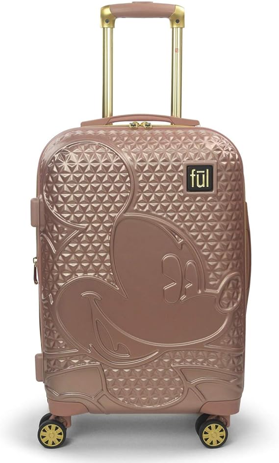 FUL Disney Mickey Mouse 21 Inch Rolling Luggage, Hardshell