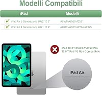 JADEMALL iPad Air 5/4 10.9" Mágneses Billentyűzetes Tok Világoszöld QWERTY 2