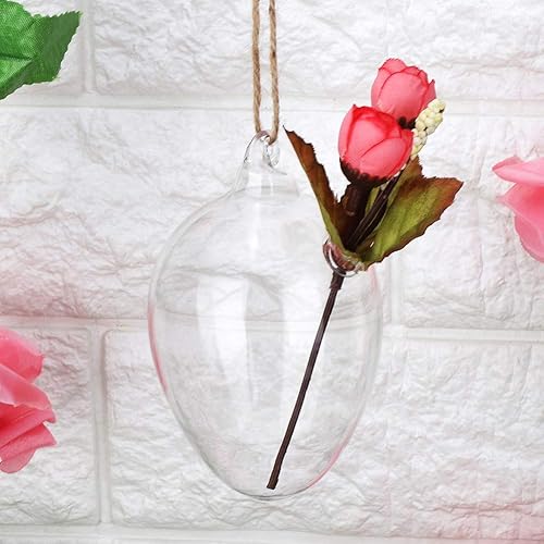 Miniatura 6 de Contenedor de terrarios de plantas transparentes, maceta de cristal colgante para colgar en la pared, estación de propagación de plantas