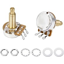 Banworks Brass A500K M9 Thread Guitar Potentiometers Full Sized Long Shaft