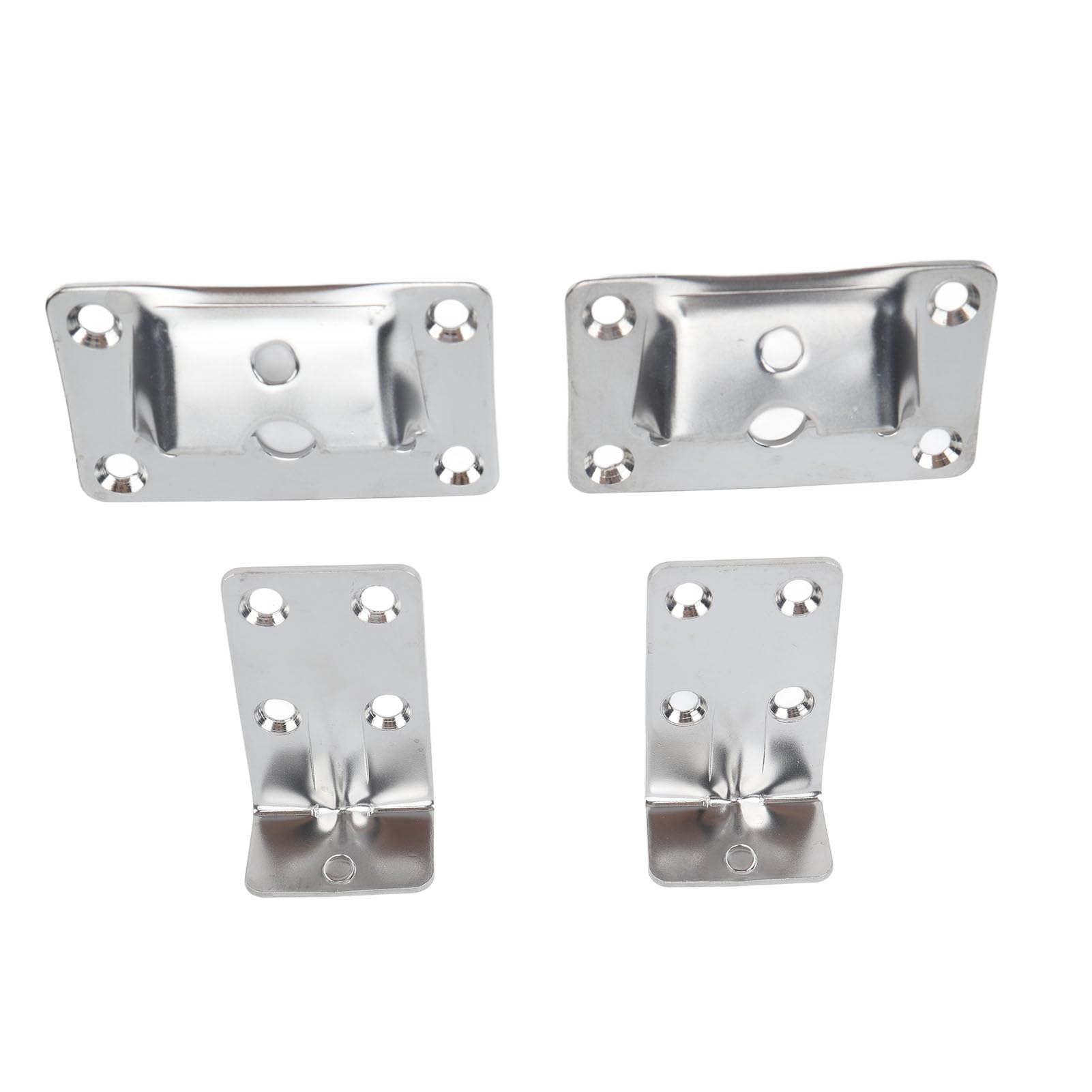 Focket Ensemble de Supports de Table Amovibles en Acier Inoxydable, 2 Supports muraux et 2 Supports de Table, Tige de Support pour Tables Amovibles, Supports de Table pour Bateau, véhicul