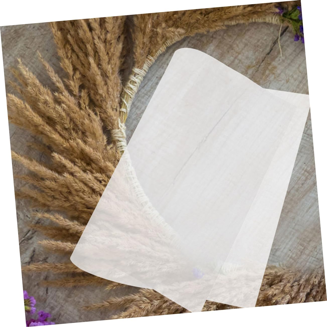 WOONEKY 30pcs Flower Press Paper Kit Embossed Backing Paper for DIY Flower Pressing Blotter