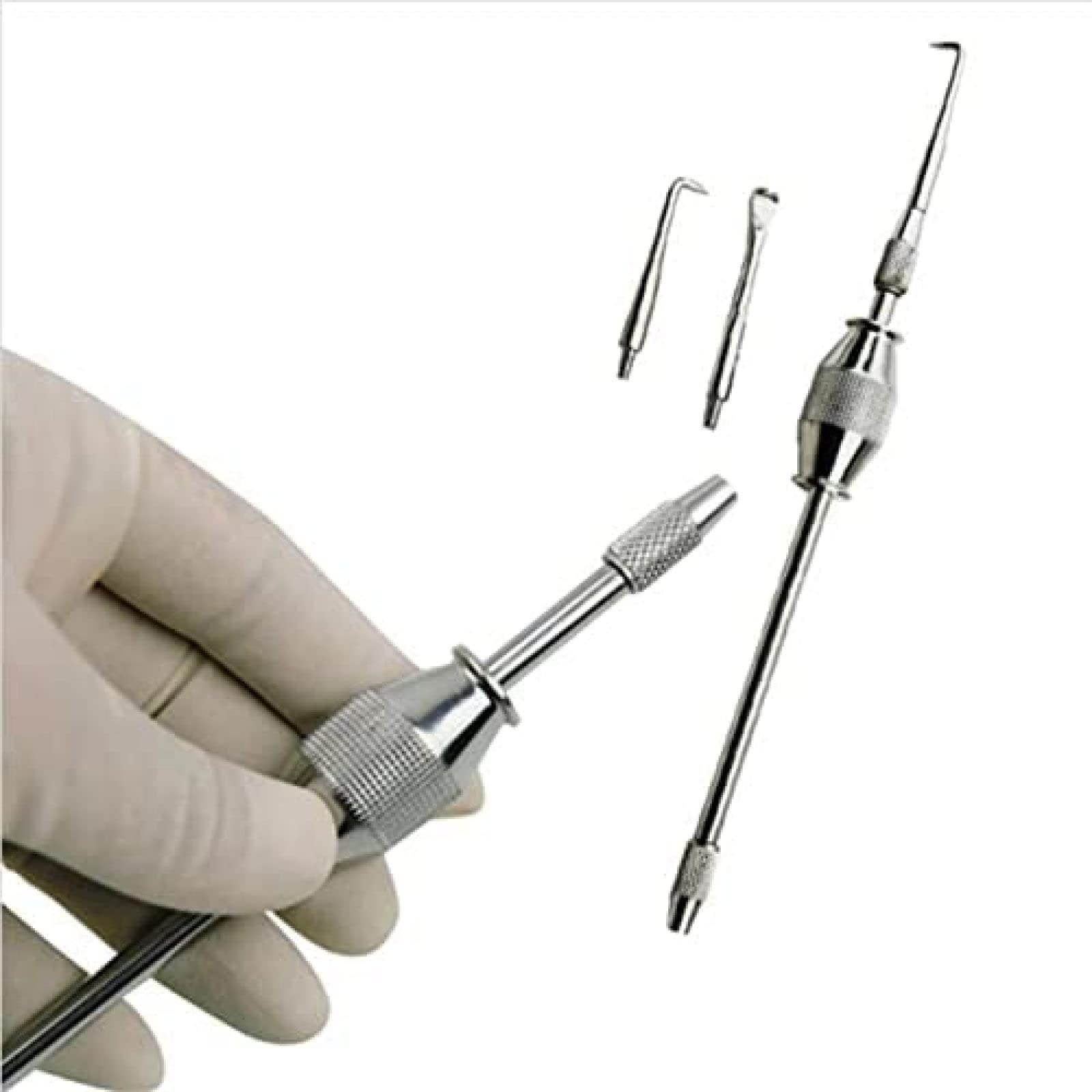 Levacorone Dentale Automatico, Levaponti Automatico, Levacorone Dentale Professionale in Acciaio Inossidabile, Kit Pulizia Igiene Dentale Strumenti Chirurgici Strumenti