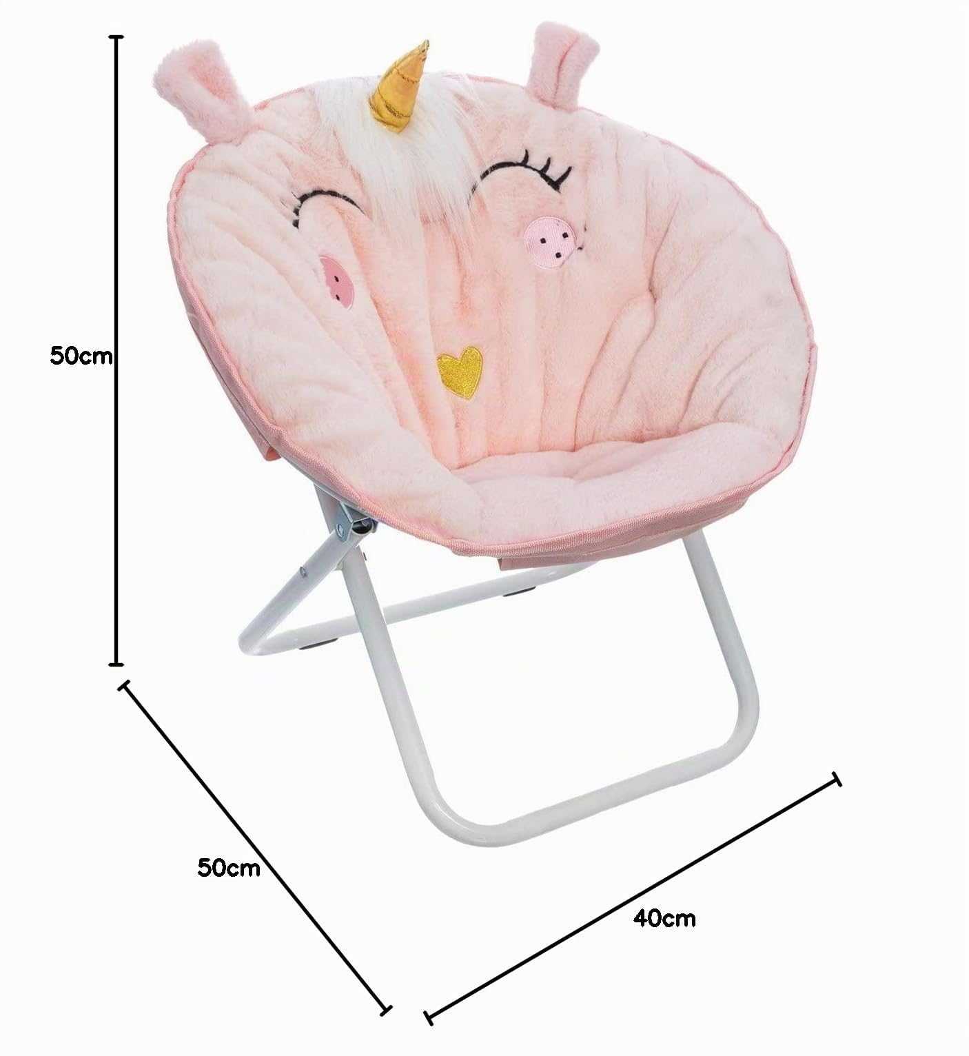 Atmosphera - Sillón Infantil Plegable 'Licorne' - Rosa