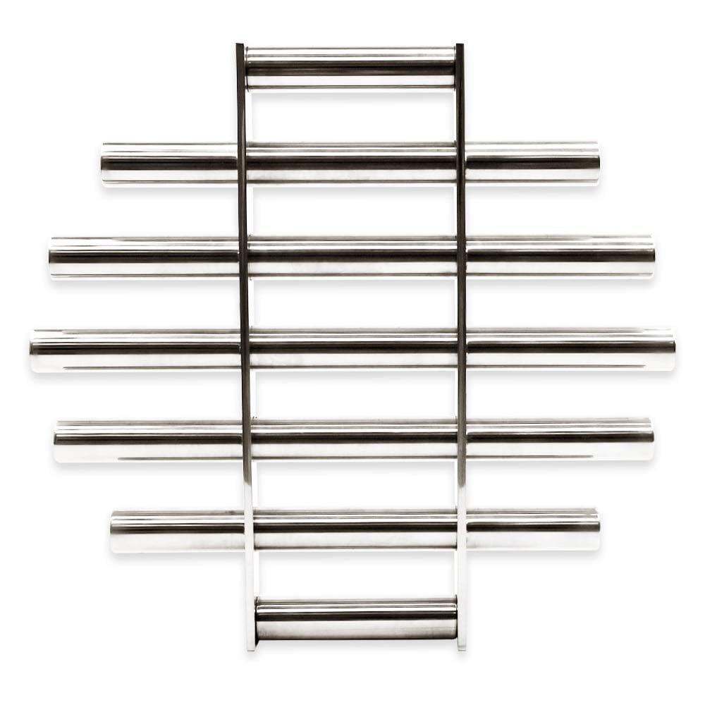 Grid de Separación Magnética de Acero Inoxidable de La Industria Alimentaria Para La Eliminación de Desechos Ferrosos - 350mm Dia x 40mm - 10,000 Gauss - 7 Barras