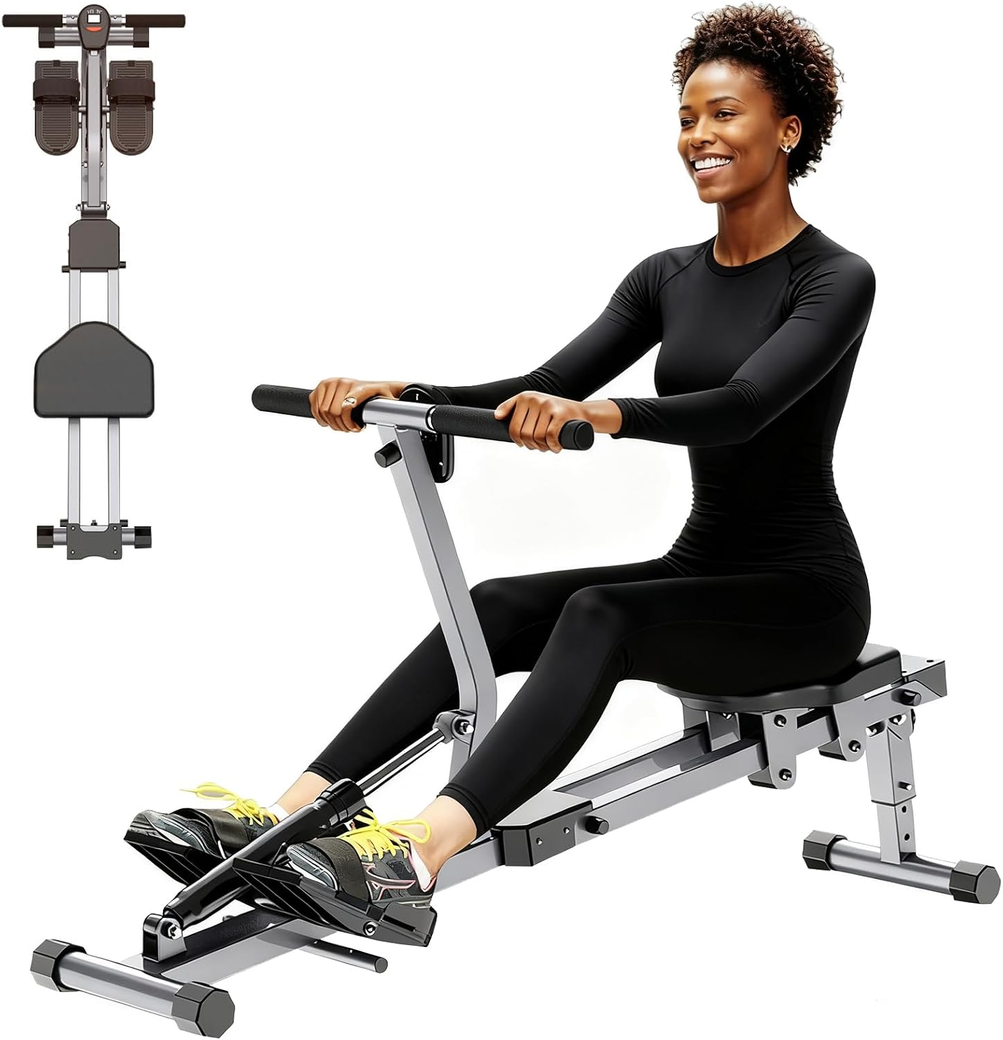 Ultimate | Rowing Machine, Rower Machine with 12 Levels of Resistance for Complete Body Workouts, Low-Impact, Indoor Exercise Rower Machine with Digital Monitor, Home Gym Equipment 2026
