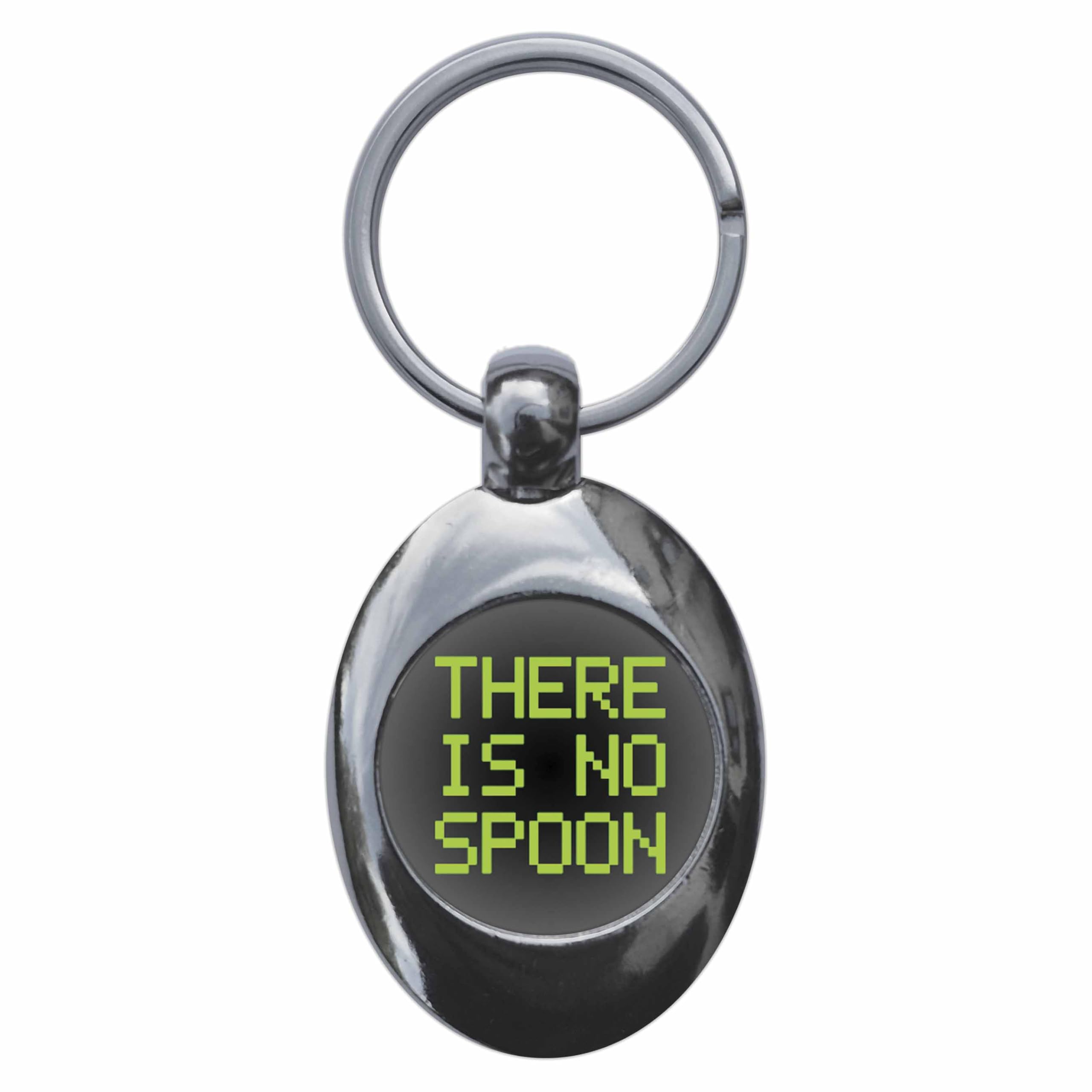 Ozorath There Is No Spoon Keyring Keychain Key Ring Chain With Trolley Coin