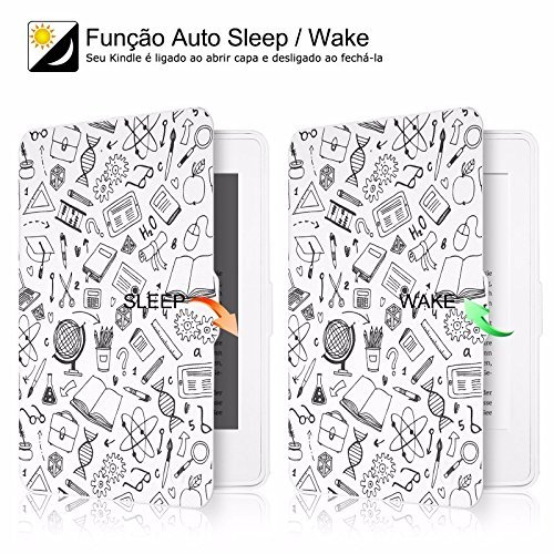 for Kindle Paperwhite 1 2 3 case cover. Premium SmartShell Lightest Thinnest Protective Protective PU Leather flip with (Auto Wake/Sleep) Flip Case... - Image 3