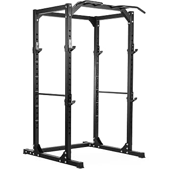 Dione - Squat Rack - 60 x 60mm steel structure - Fitness Power Rack Cage - pull-up bar - Resilient up to 250KG!