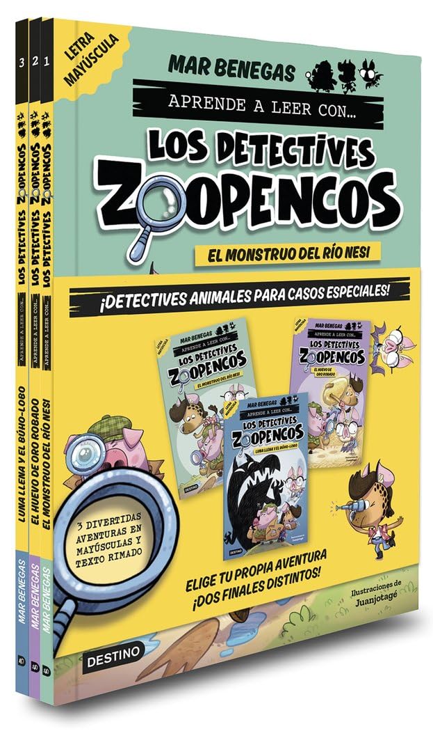 Pack Aprender a leer con...Los Detectives Zoopencos 1-3. Elige tu historia