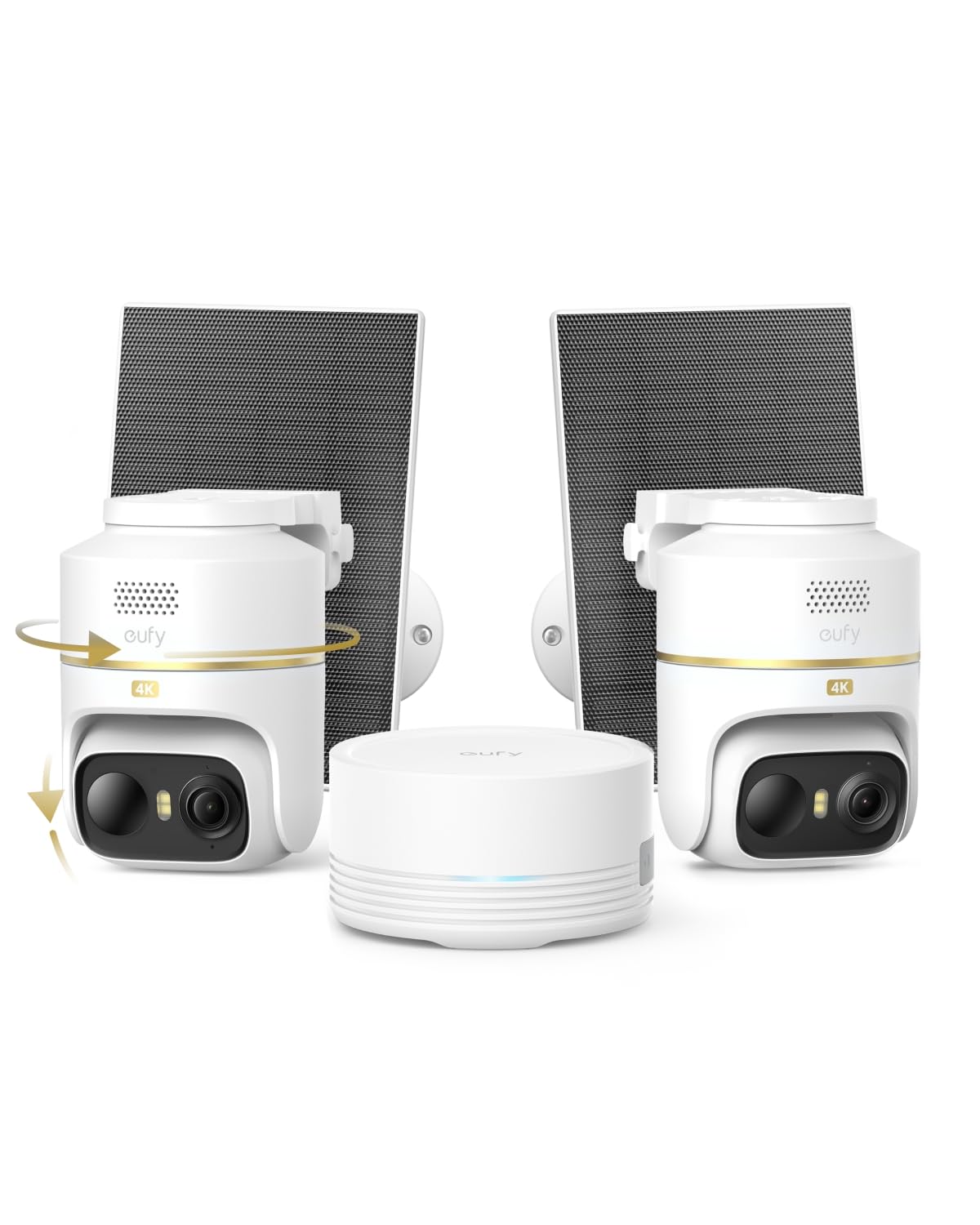 ANKER eufyCam C37 4K Edition kabellose Solar-Outdoor-Kamera (2-Kamera-Set) | 360°-KI-Auto-Tracking für Gesicht/Person/Tier/Auto, 64GB lokaler Speicher, Farbnachtsicht, ohne Abo-Kosten