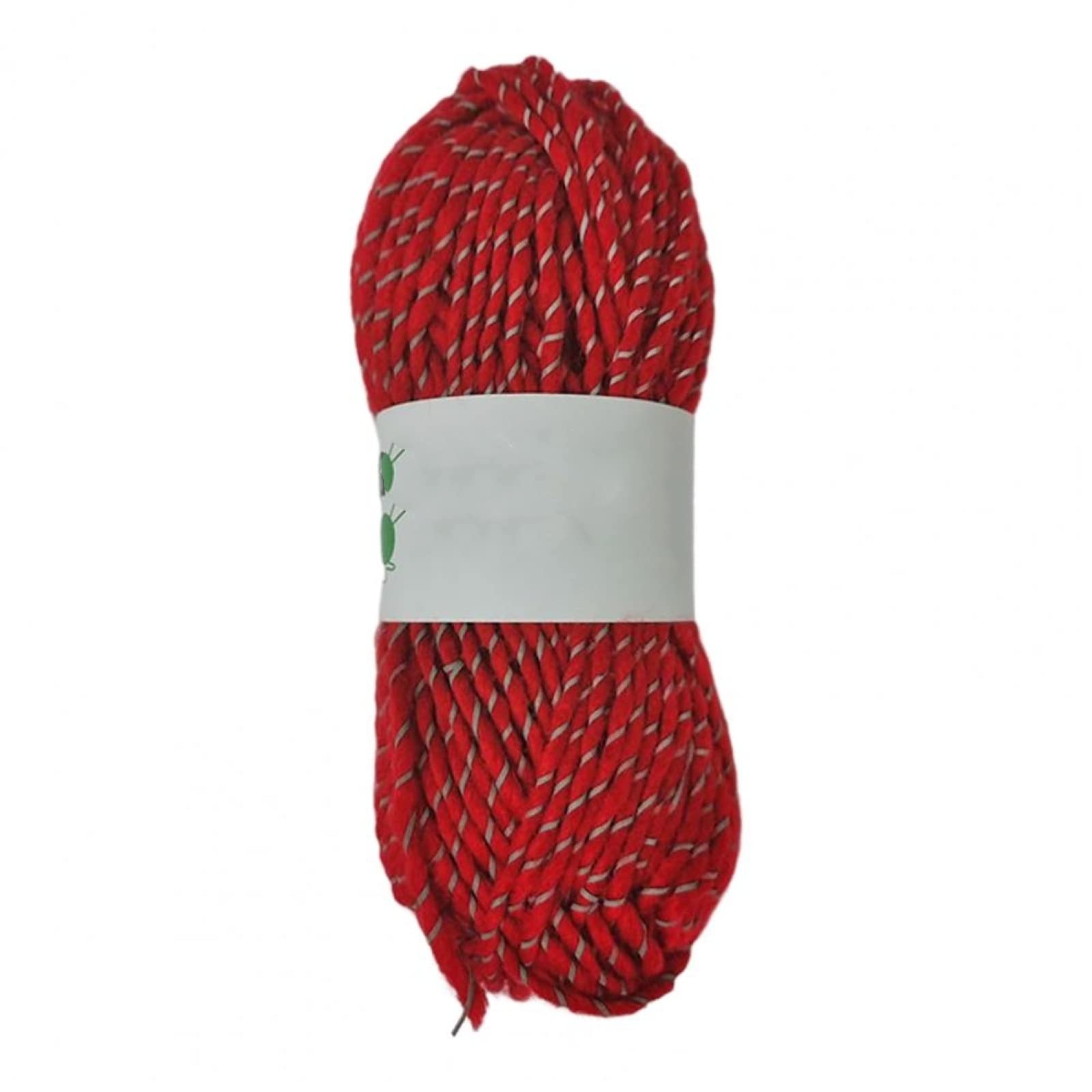 8 Roll Wool Yarn Reflective Anti-Pilling Crochet Sewing Yarn 4mm Bright-Colored Knitting Cotton Yarn for Gift,R417,8PC