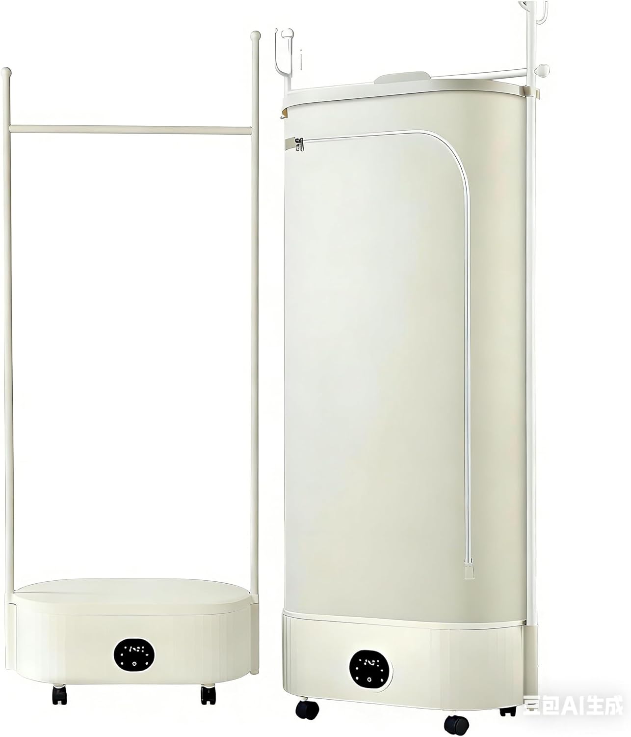 2 in 1 Quick Dryer Machine, 360° Hot Air Dryer, 1200w Portable Clothes Dryer, Saves Space+Mobile Design, for Home and Apartment Use