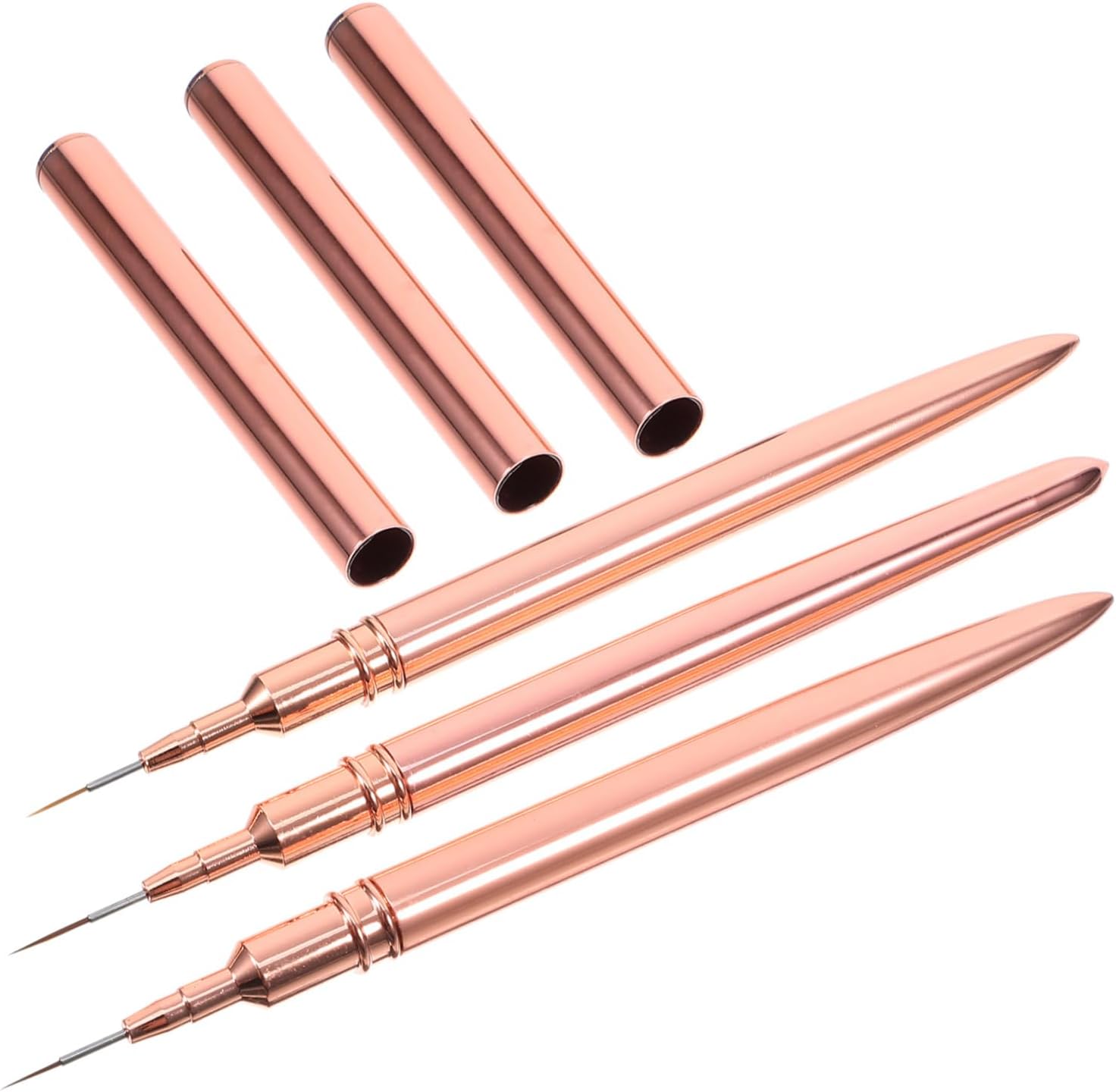 Beaupretty 3Pcs Nail Art Drawing Pen Nail Art Thin Nail Brush Nail Salon Pen Nails Brush Pen Nail Design Brush Nail Essentials Nail Painting Supply Nail