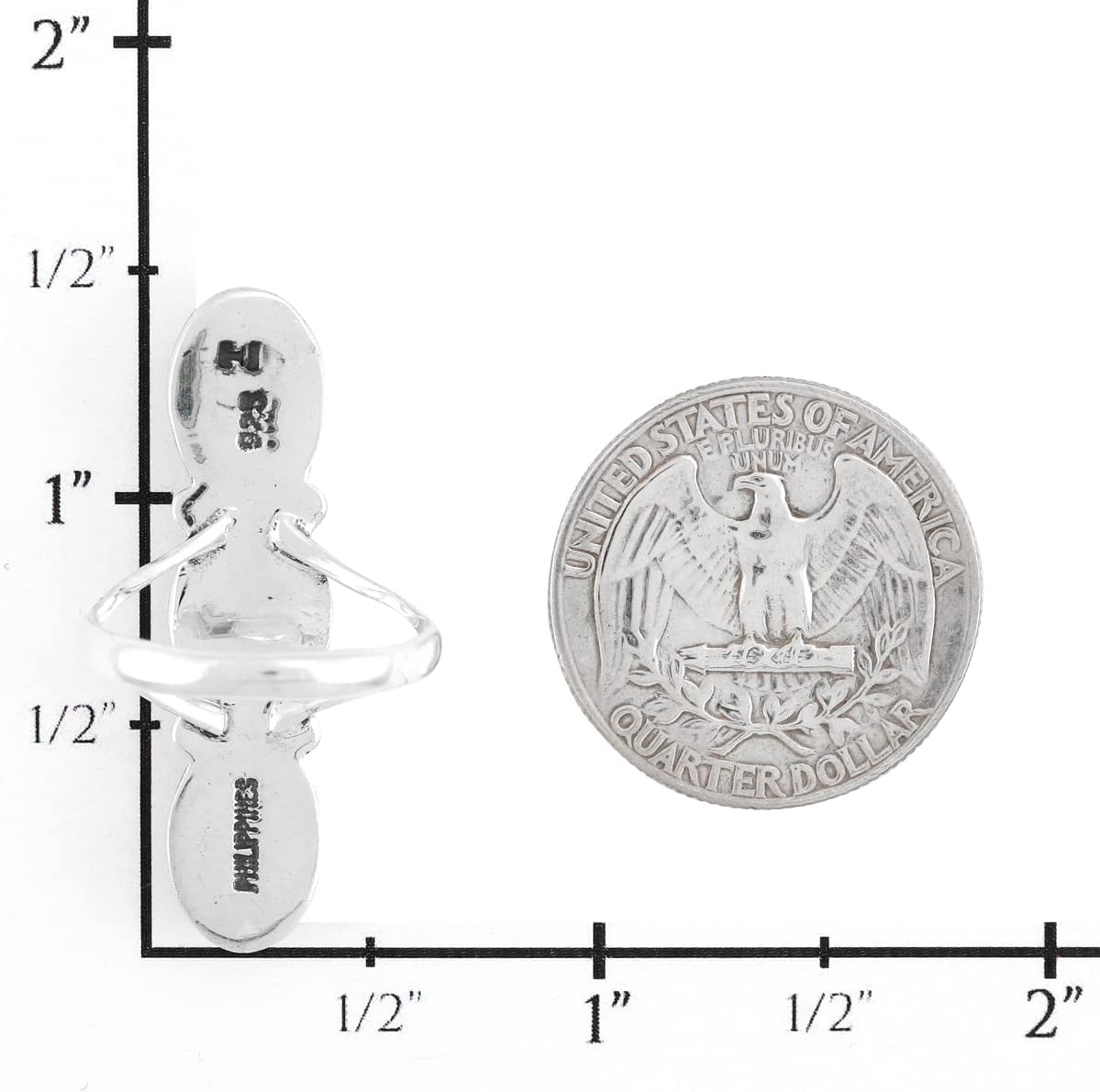 Turquoise Ring Sterling Silver 925 Genuine Gemstones Size 6 to 11 - Image 4