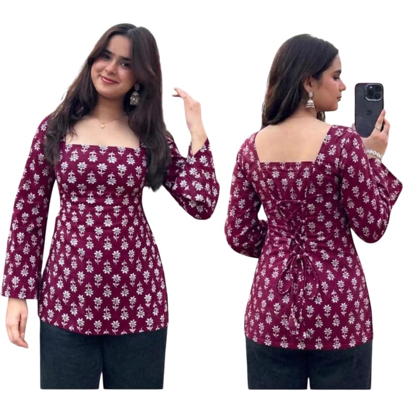 Seasonal Style New Printed Short Kurta, top & Tunic for Woman-picture-35