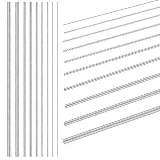 141Pcs 40cm Lengh Straight Stainless Steel Spring Wire Assortment Kit, Hard Steel Straight Wire Diameter 0.2mm 0.3mm 0.4mm 0.5mm 0.6mm 0.8mm 1mm 1.2mm 1.4mm 1.6mm 1.8mm 2mm 3mm
