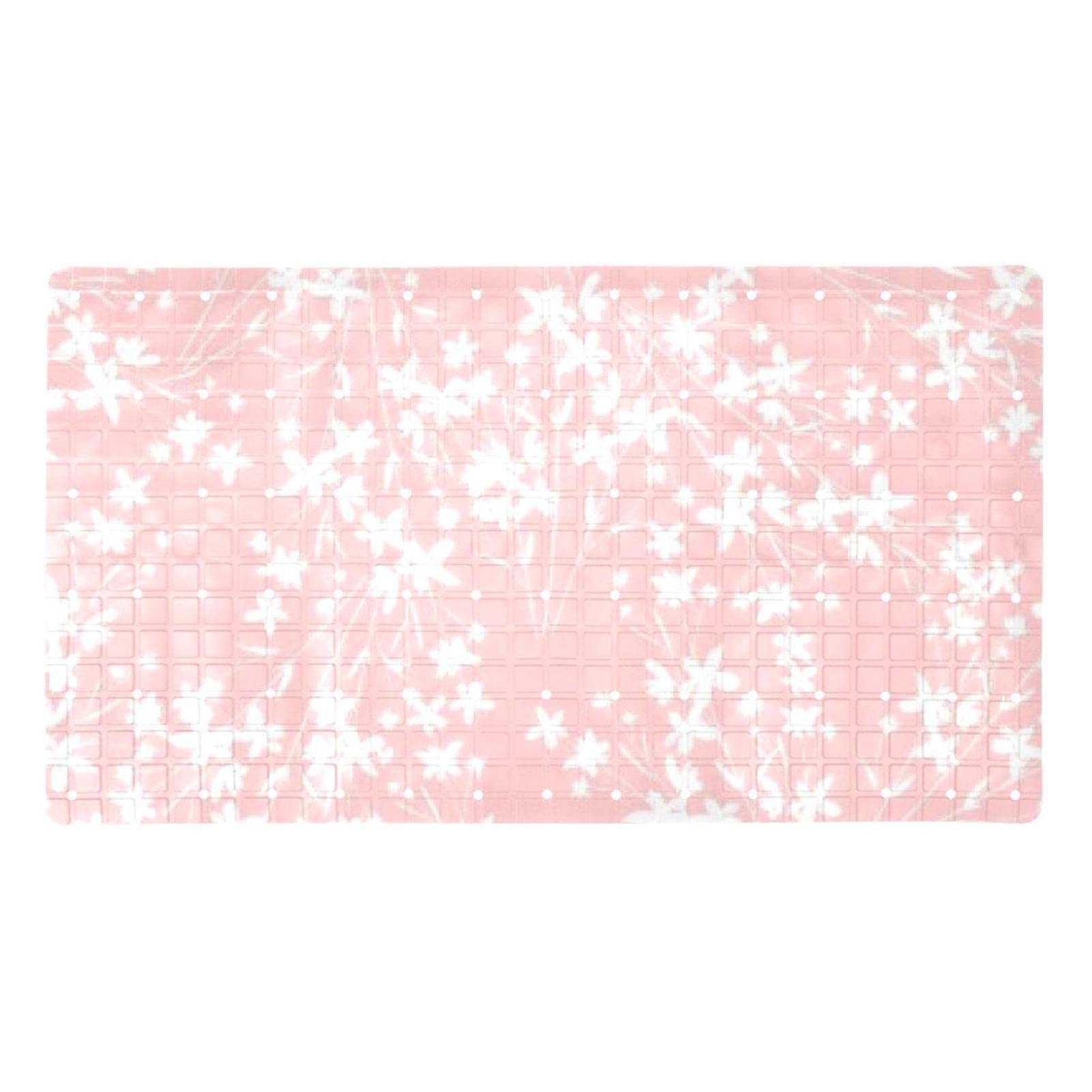 Tapis de bain antidérapant avec trous de drainage et ventouses