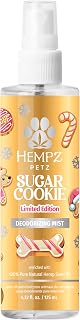 Hempz Petz Vanilla Sugar Cookie Deodorizing Dog Spray - Hydrating Hemp Seed Oil Formula, 4.22 oz