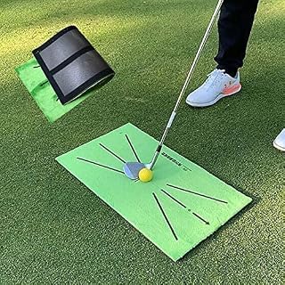 Golf Training Mat for Swing Detection, Golf Mat Swing Path Feedback Golf Practice Mats Golf Training Aid Equipment Advanced Golf Mat for Indoor Outdoor Golf Training (12X24)