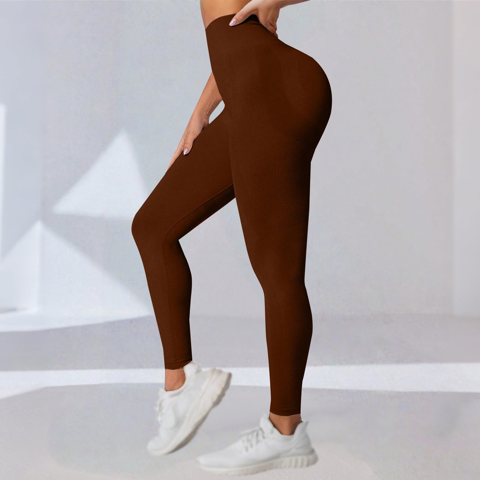 Leggings da corsa da donna a compressione 3D anticellulite leggings da palestra a vita alta controllo della pancia leggings per sollevamento glutei senza cuciture elastico petite legging morbido