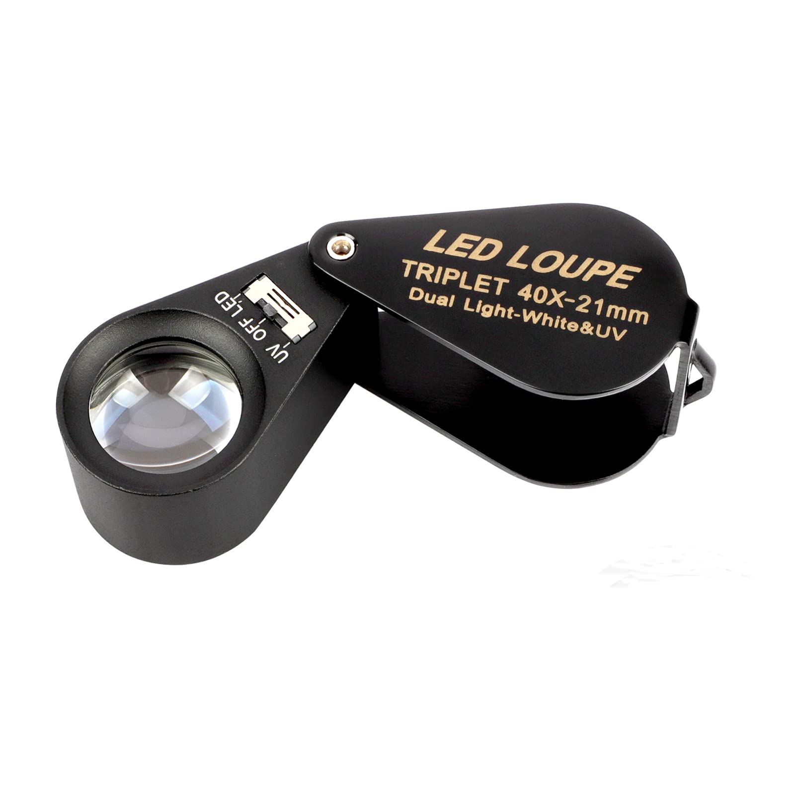 拡大用ルーペ 携帯用 真実4倍 宝石 鑑定用 ジュエリールーペ LEDライト Amazon.co.jp: Akeyda 拡大鏡 ルーペ 携帯用 真実4倍 宝石鑑定用