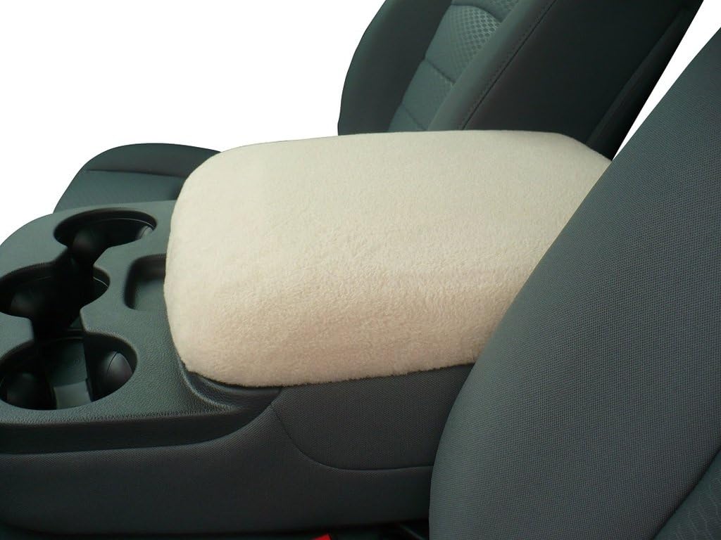 Car Console Covers Plus Made in USA Designed for Ram Classic and All Bucket Seat Models 2014-2026 Fleece Auto Armrest Center Console Cover Mossy