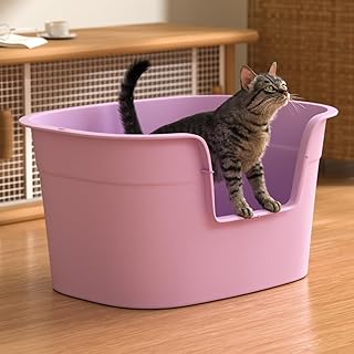 XXL Cat Litter Tray Large Cat Litter Tray High Edge Design for Kitten Comfort, Easy Cleaning, Spacious for Cats up to 10 kg, for Large Cats, Kittens, Toilet, XXL Toilet, Cat Litter Box product image