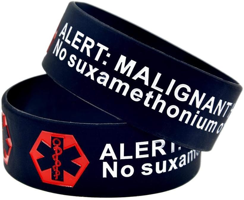 Vempires Men's Bracelets Silicone Coachella Wristband Alert Malignant