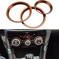 Vista 7 de Cubierta de anillo exterior para perilla de control de clima de Subaru CA, interruptor de control de volumen para Subaru Forester 2019-2024