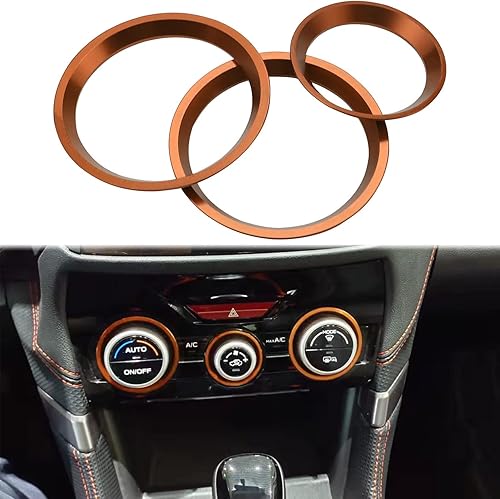 Miniatura 1 de Cubierta de anillo exterior para perilla de control de clima de Subaru CA, interruptor de control de volumen para Subaru Forester 2019-2024,