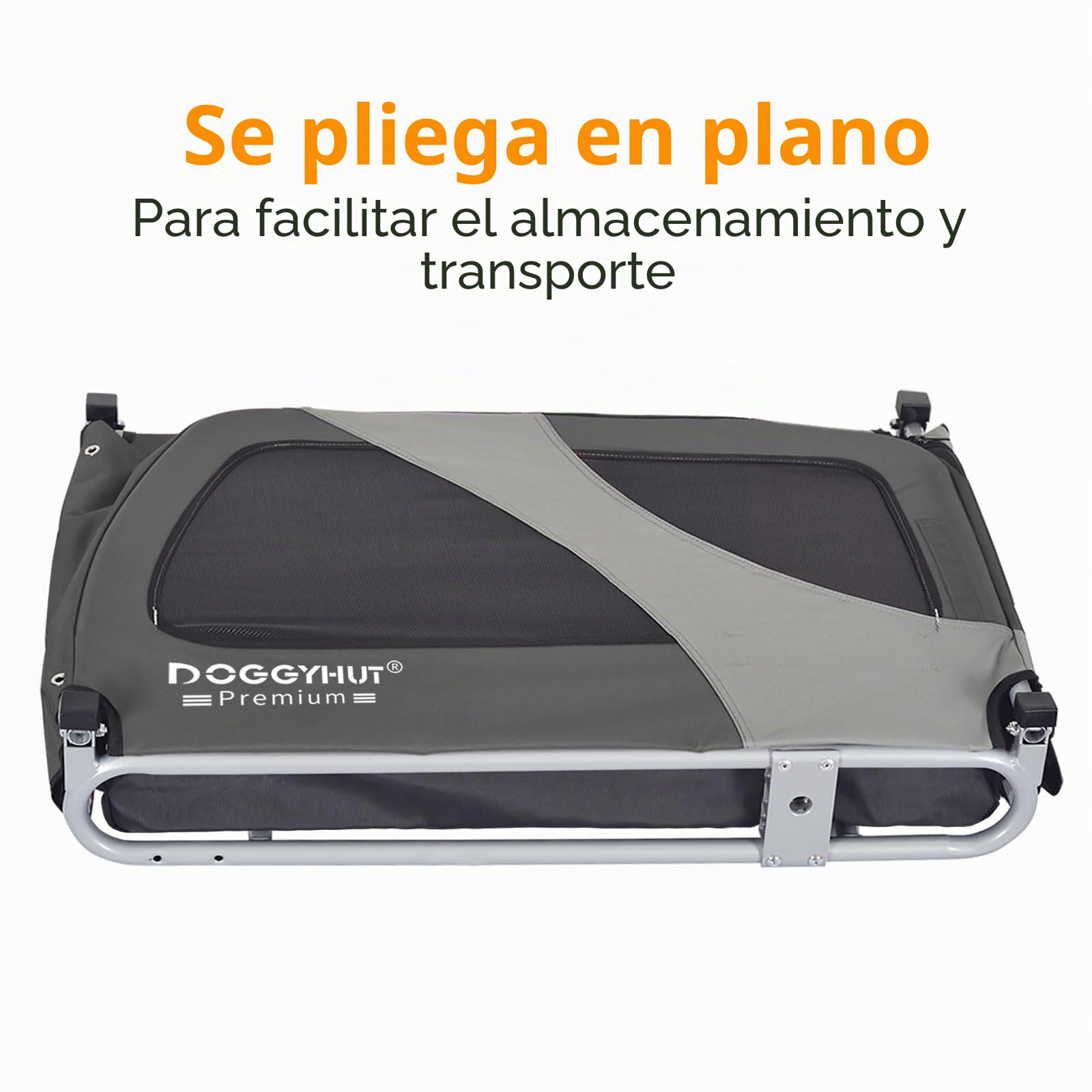 DOGGYHUT® 80103 Premium XL Remolque de bicicleta para perros hasta 45 kg Remolque de bicicleta para perros y perros grandes