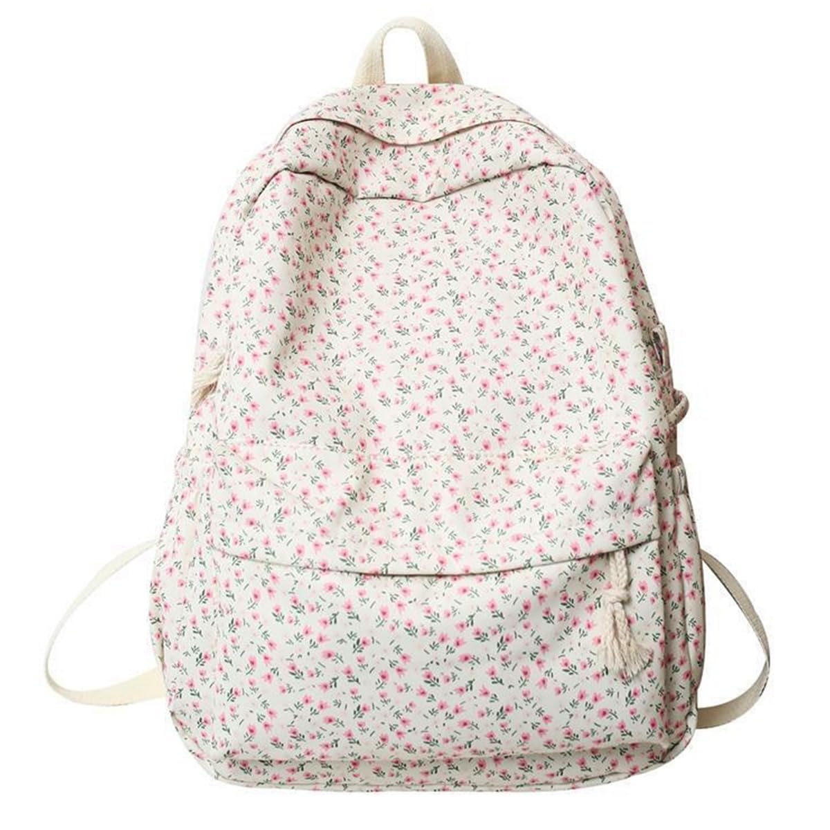 Kakarin Choyx Kawaii Women's Cute Floral Pink Backpack - 15.5 Inch Preppy College Backpack