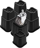 Vista 9 de Elevadores de cama de 5 pulgadas, elevadores de cama resistentes que soportan hasta 6000 libras para sofá, mesa, sofá, silla o escritorio