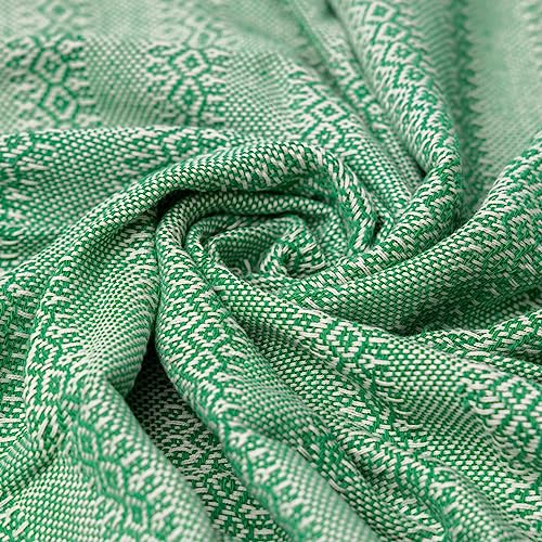 Baby Trapoz Mexican Rebozo Scarf, Shawl, Ideal for Natural Birth, Doula Massage, 98.5", Green4