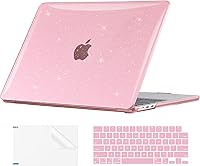 Vista 32 de EooCoo Funda compatible con MacBook Air de 15 pulgadas M5 2026 2025-2023 Release M4 M3 M2 modelo A3448 A3241 A3114 A2941, carcasa rígida de negro