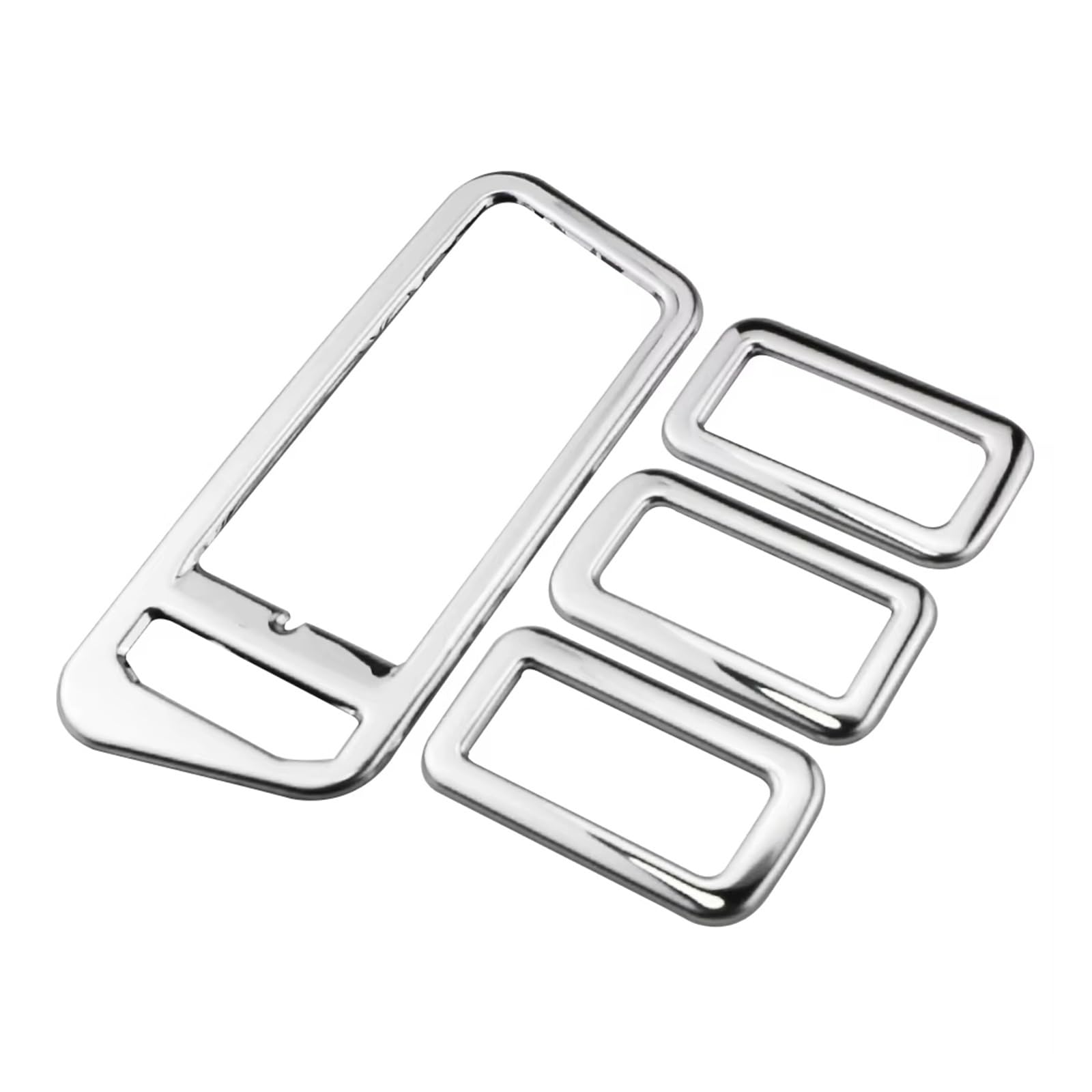 for VW for Golf 7 for GTI R for GTE for GTD MK7 2013-2017 LHD Car Window Lift Button Panel Cover Sticker Car Interior Mouldings(Stainless Silver)