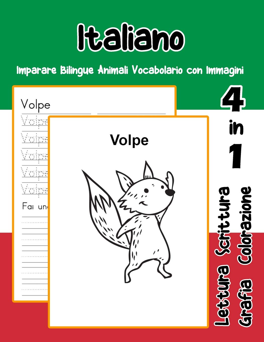 Italiano Imparare Bilingue Animali Vocabolario con Immagini: Italian dizionario per bambini delle elementari a1 a2 ba b2 c1 c2 (Vocabolario italiano scuola primaria flash cards) (Italian Edition)