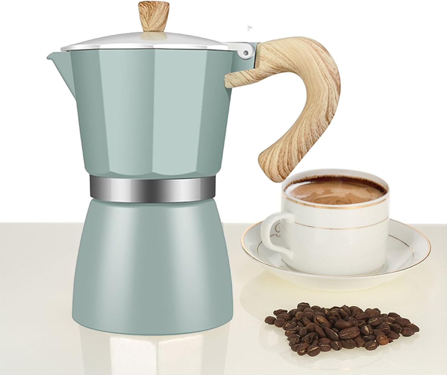 Amazon.de Lazycloud Espressokocher, Edelstahl Kaffee Aluminium Mokka