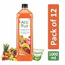 Alo frut Mixed Fruit Drink with Tasty Aloevera Chunks & Juice -1000 ml (Pack of 12 | Goodness of Fruits and Aloevera | Ready-to-Serve Fruit Juice| Mixed Fruit Juice gallery image
