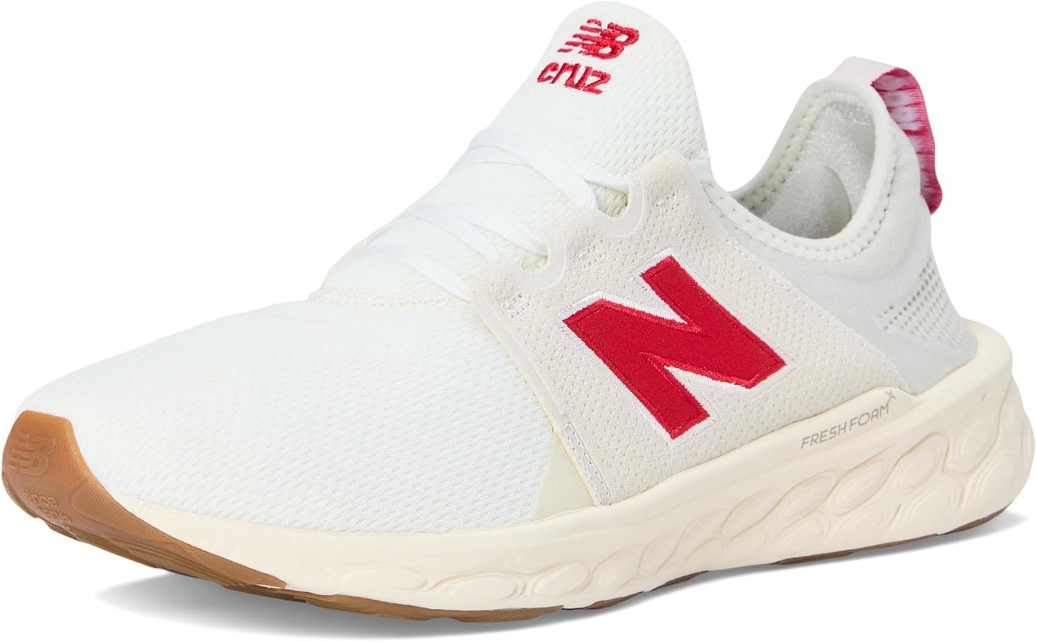 New Balance Men's Fresh Foam X Cruz V3 Running Shoe, Sea Salt/Team Red/Permafrost, 10.5 M - Image 7
