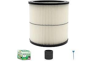 1-Pack 17884 Cartridge Filter and 1-Pack Washable and Reusable Foam Sleeve Filter...